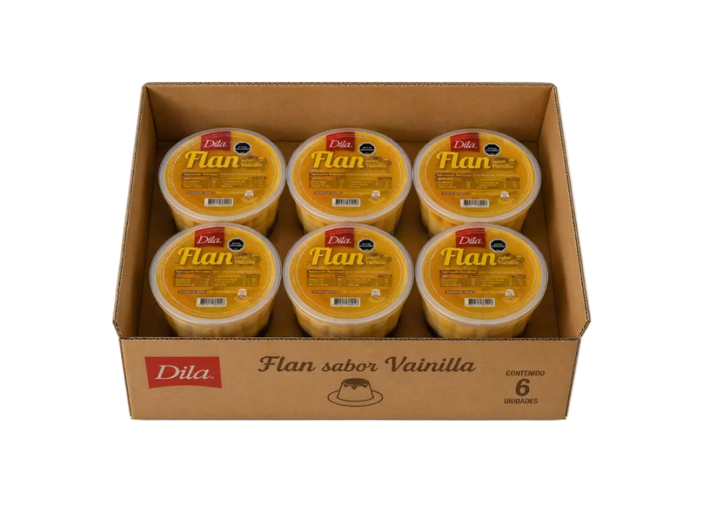 Flan de vainilla 250g (CAJA x 6 UN)