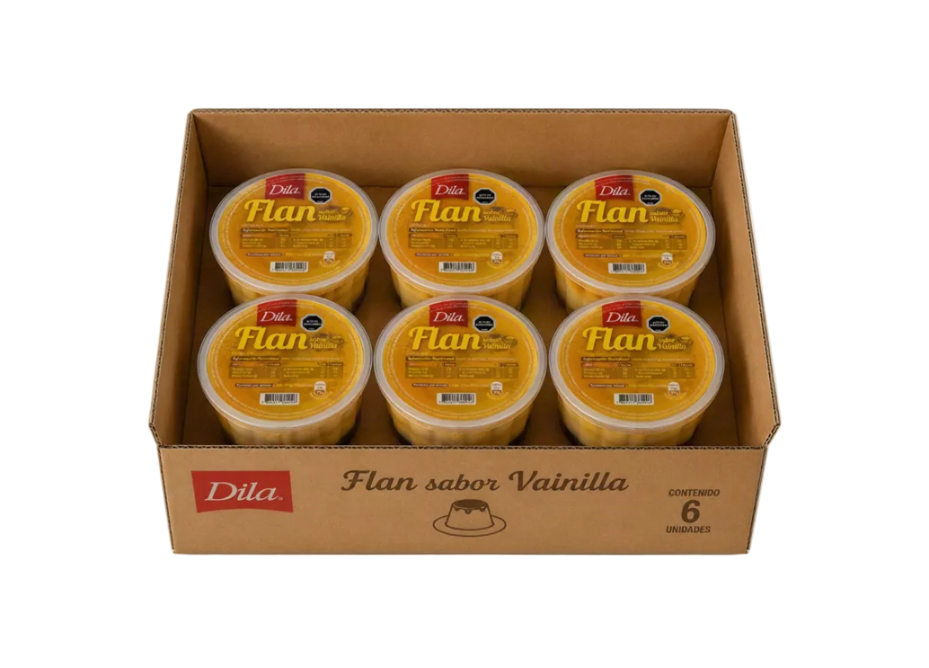 Flan de vainilla 250g (CAJA x 6 UN)