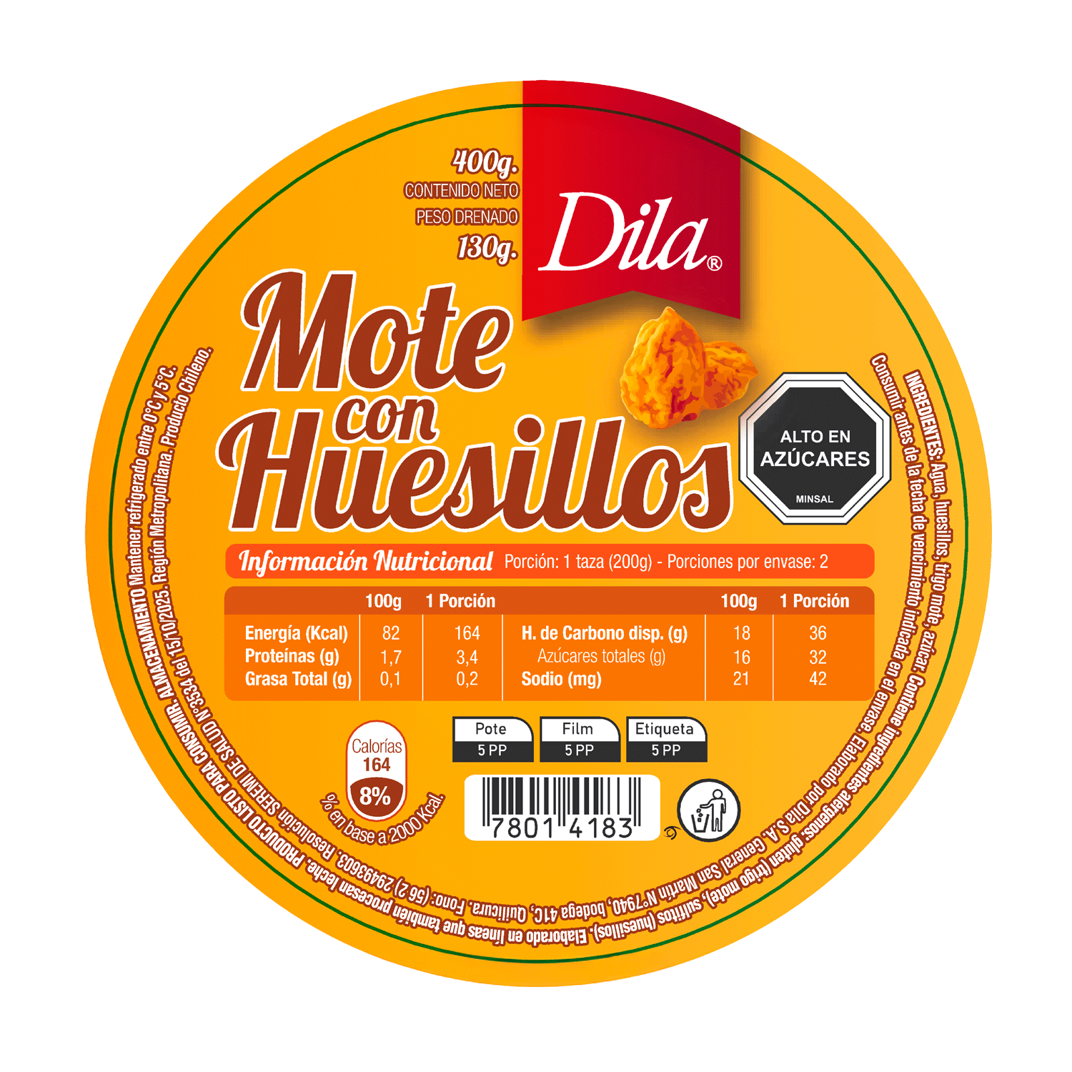 Mote con huesillos 400g (CAJA x 6 UN)