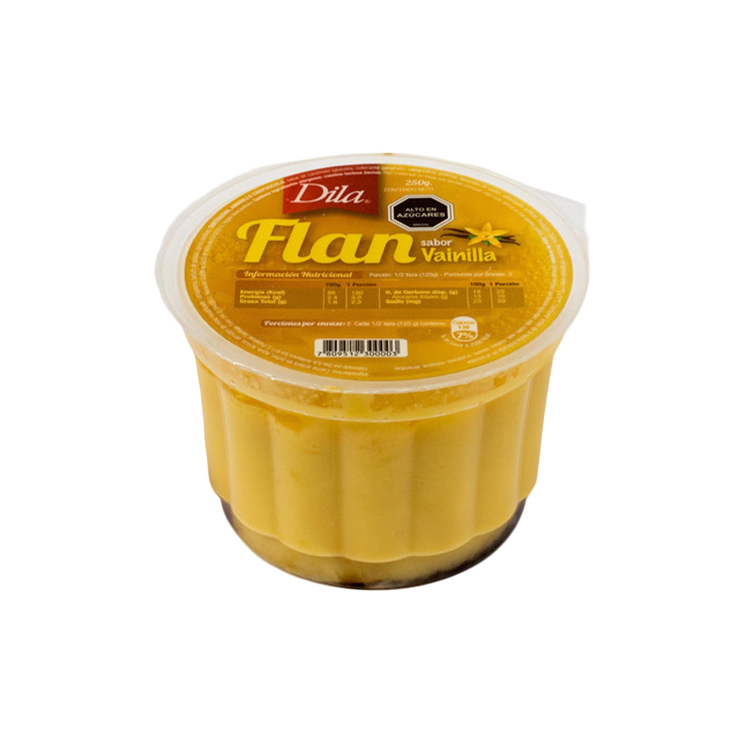 Flan de vainilla 250g (CAJA x 6 UN)